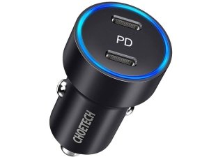 شارژر فندکی فست شارژ ماشین تایپ سی 36 وات چویتک C0054