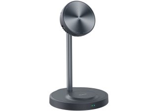 شارژر بی سیم مگنتی رومیزی 15 وات و پایه نگهدارنده موبایل و فن خنک کننده مک دودو Mcdodo Desktop Magnetic Radiator Wireless Charger CH-2151