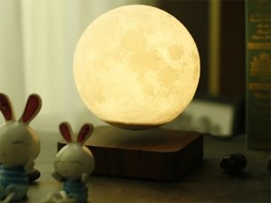چراغ خواب رومیزی ماه شناور مغناطیسی پرینت 3D معلق moon lamp