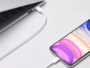 کابل سوپر فست شارژ تایپ سی به لایتنینگ 100 وات یک متری شیائومی Xiaomi Mi Type-C to lightning Cabel 1m CTL01ZMC