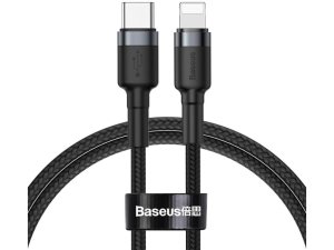 کابل شارژ سریع تایپ سی به لایتنینگ 20وات یک متری بیسوس Baseus CATLKLF Cafule Type-C to Lightning Cable