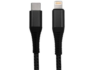 کابل شارژ سریع و انتقال داده تایپ سی به لایتنینگ 2 آمپر یک متری پرووان ProOne M11 Type-C to Lightning 1M