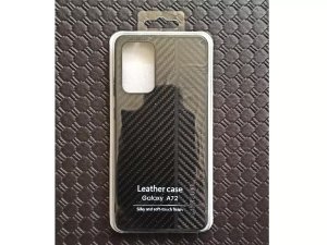 کاور چرمی فیبر کربن گلکسی آ 72 سامسونگ Leather Case carbon fiber cover suitable for Samsung A72