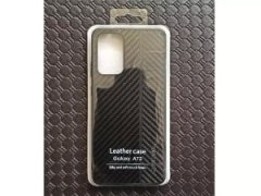 خرید کاور چرمی فیبر کربن سامسونگ Leather Case carbon fiber cover suitable for Samsung A72