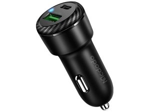 شارژر فندکی فست شارژ ماشین تایپ سی 38 وات مک دودو CC-597