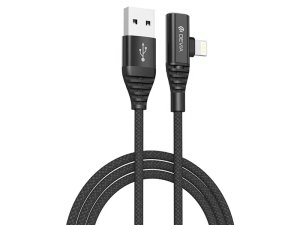 کابل شارژ و تبدیل 1 به 2 یو اس بی به لایتنینگ 1.5 آمپر 1.2 متری دیویا Lightning to sound converter and Devia charging port EC085