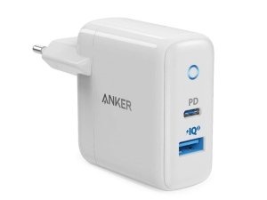 شارژر دیواری یو اس بی و تایپ سی 35 وات انکر Anker PowerPort PD+ 2 Dual Port High Speed Wall Charger A2636L21