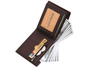 کیف پول مردانه سانی ستی SUNICETY مدل S3019 با فناوری RFID