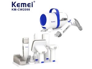 ست ابزار نظافت حیوانات خانگی شارژی کمی Kemei Pets Grooming Tools Set Electric km-cw2098