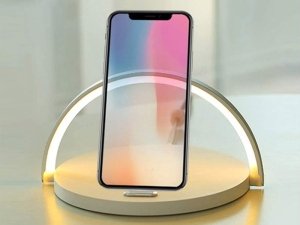 شارژر وایرلس موبایل 15 وات، هولدر موبایل و چراغ خواب رومیزی چند کاره ایکس او XO WX030