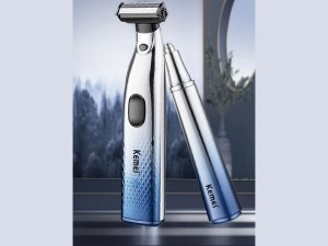 کیت ریش تراش و دستگاه اصلاح موی بینی و گوش کمی Portable Electric Nose Hair Trimmer Shaver Man Clean Razor Remover Kit