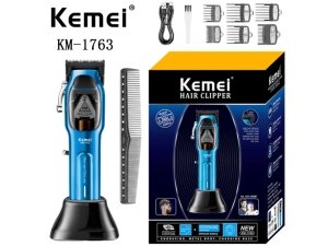 ماشین اصلاح موی سر و بدن حرفه‌ای شارژی کمی Kemei KM-1763