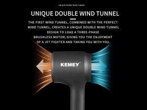 سشوار یون منفی 1500 وات کمی KEMEY High Speed Negative Ions Hair Dryer KM-2061