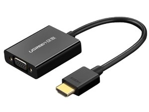 تبدیل HDMI به VGA یوگرین UGREEN 50288 HDMI to VGA Converter with Audio