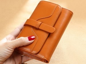 کیف پول و کیف کارت زنانه چرم IOS/Aiguoshi Wallet women's short 2013