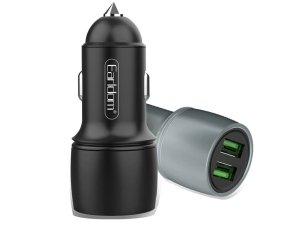 شارژر فندکی دو پورت یو اس بی 36 وات ارلدام ES-CC7