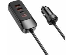 خرید شارژر فندکی یو اس بی و تایپ سی 120 وات ویوو WiWU Multi-port 120W Extend Car Charger Wi-QC015
