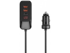 فروش شارژر فندکی یو اس بی و تایپ سی 120 وات ویوو WiWU Multi-port 120W Extend Car Charger Wi-QC015
