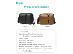 قیمت کیف دوشی چرم اصل کوتتسی