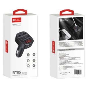 شارژر فندکی فست شارژ ماشین 5 ولت و اف ام پلیر پرووان BT05