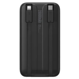 پاور بانک 10000 تایپ سی و یو اس بی با کابل تایپ سی و لایتنینگ 22.5 وات بیسوس PPMD020001