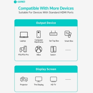 کابل تبدیل تایپ سی به اچ‌دی‌ام‌آی 3 متری کوتسی 87410