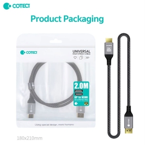 کابل دیسپلی به HDMI دو متری کوتسی 87406