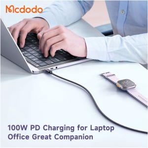 کابل سوپر فست شارژ دو سر تایپ سی 100 وات 2 متری مک دودو CA-3673