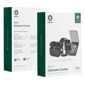 پک ساعت هوشمند، هندزفری بلوتوثی و جعبه ذخیره سازی کابل شارژ چندمنظوره گرین GN3IN1ULCMBO