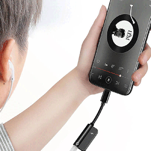 مبدل لایتنینگ به جک 3.5 صدا و پورت شارژ لایتنینگ رسی RDS-A06