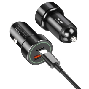 شارژر فندکی فست شارژ ماشین تایپ سی 20 وات ایکس او TZ11