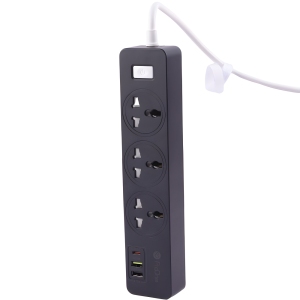 چند راهی برق ارت دار سه سوکت، دو یو اس بی و یک تایپ سی پرووان PPS615