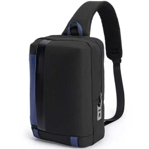 کیف کراس بادی مردانه پورودو PD-LSSBFPL-BKBU با درگاه تایپ سی و قفل اثر انگشتی