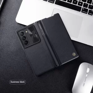 قاب محافظ گوشی سامسونگ گلکسی زد فولد 6 نیلکین Qin Pro Leather