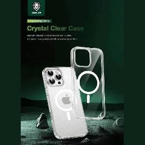 قاب مگنتی شفاف گوشی آیفون 16 پرومکس گرین GNMCRYC16PMCL