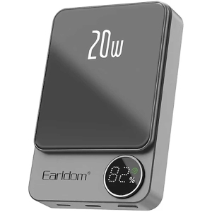 پاور بانک 10000 وایرلس ارلدام ET-PD24 توان 20 وات
