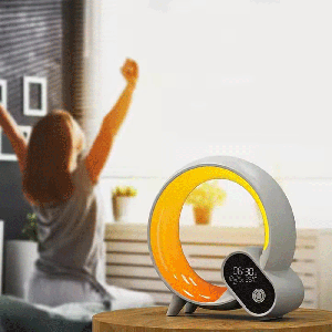 چراغ خواب و ساعت زنگ دار رومیزی Smart Q Led