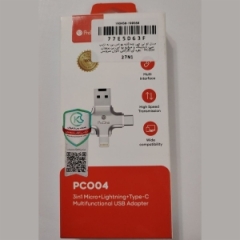 مبدل او تی جی چندکاره یو اس بی به تایپ سی، لایتنینگ و میکرو یو اس بی پرووان PCO04