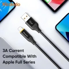 کابل شارژ فست شارژ لایتنینگ 3 آمپری مک دودو