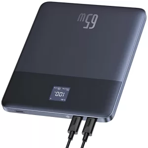 پاوربانک 12000 هوشمند باریک  تایپ‌سی 65 وات بیسوس P10063801323-00