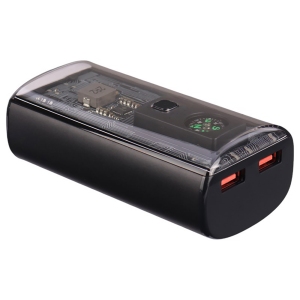 پاور بانک 10000 طرح شفاف ارلدام ET-PD35 توان 22.5 وات