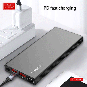 پاور بانک 10000 فست شارژ تایپ سی 20 وات و یو اس بی 22.5 وات ارلدام PD21