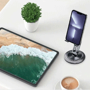 هولدر گوشی موبایل و تبلت رومیزی با چرخش 360 درجه پرودو PD-ACPS360-GY