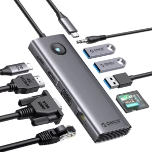 هاب تایپ سی 10 پورت اوریکو PW11-10P