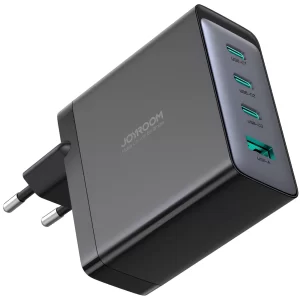 شارژر دیواری سوپر فست شارژ تایپ سی و یو اس بی 100 وات با کابل دو سر تایپ سی جویروم JR-TCG04EU