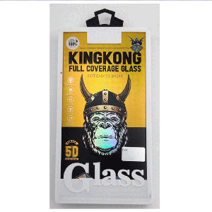 گلس شیشه ای تمام چسب آیفون 14 پرومکس موکوسون KINGKONG