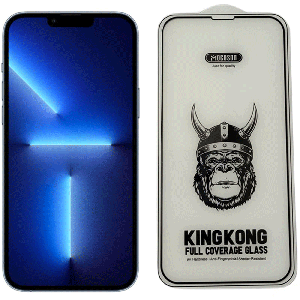 گلس شیشه ای تمام چسب آیفون 13/13 پرو موکوسون KINGKONG