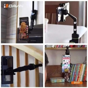 هولدر گوشی موبایل قابل اتصال به لبه میز و تخت داوین DV37