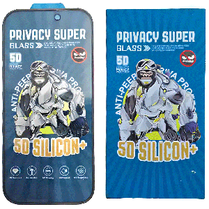 گلس پرایوسی ایربگ دار آیفون 15 پرو مکس 5 بعدی موکوسون Privacy Super