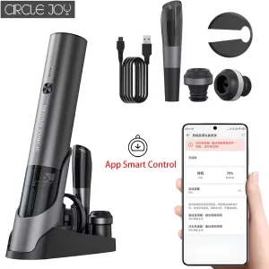 ست درب بطری بازکن برقی هوشمند ساکِل‌ جوی Xiaomi Circle Joy مدل TFS-001 همراه با پایه